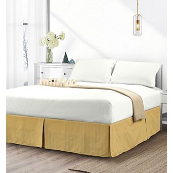 Elegant Comfort 1 pc Stripe Bed Skirt 14 inch Drop