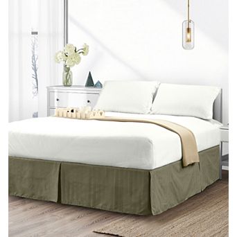 Elegant Comfort 1 pc Stripe Bed Skirt 14 inch Drop