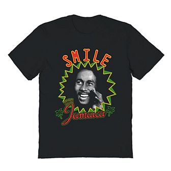 Men's Bob Marley Jamaica Smile Graphic Tee