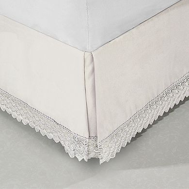 Elegant Comfort Lace Fringe Bed Skirt 15 inch Drop