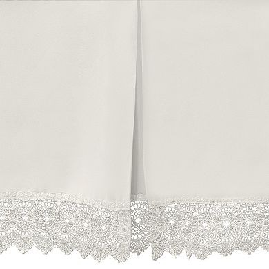 Elegant Comfort Lace Fringe Bed Skirt 15 inch Drop