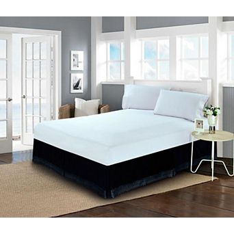 Elegant Comfort Lace Fringe Bed Skirt 15 inch Drop