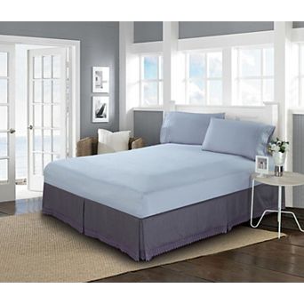 Elegant Comfort Lace Fringe Bed Skirt 15 inch Drop