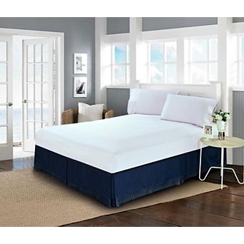 Elegant Comfort Lace Fringe Bed Skirt 15 inch Drop