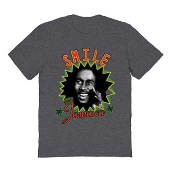 Men's Bob Marley Smile Jamaica Graphic Tee