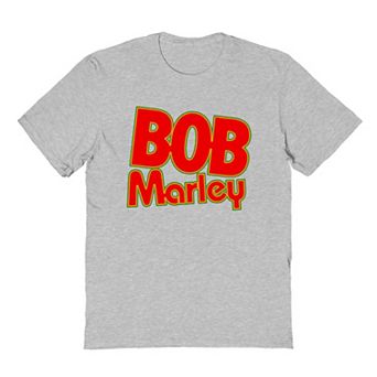Men's Bob Marley Bob Red Logo Graphic Tee