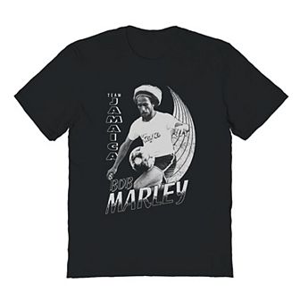Men's Bob Marley Team Jamaica Soccer Graphic Tee