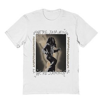 Men's Bob Marley Were Jammin Photo Sepia Graphic Tee