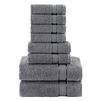 Elegant Comfort 8 pc Turkish Cotton Towel Set