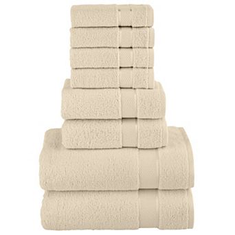 Elegant Comfort 8 pc Turkish Cotton Towel Set