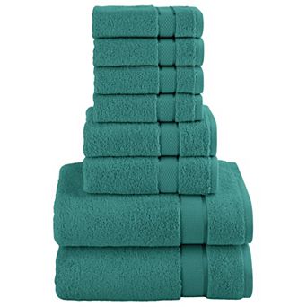 Elegant Comfort 8 pc Turkish Cotton Towel Set