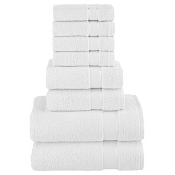 Elegant Comfort 8 pc Turkish Cotton Towel Set