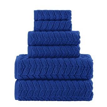 Elegant Comfort 6 pc Turkish Cotton Braided Towel Set