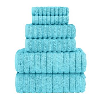 Elegant Comfort 6 pc Turkish Cotton Braided Towel Set
