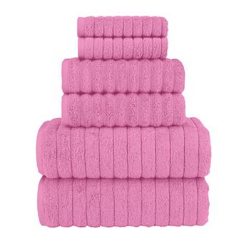Elegant Comfort 6 pc Turkish Cotton Braided Towel Set