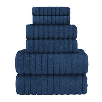 Elegant Comfort 6 pc Turkish Cotton Braided Towel Set