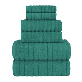Elegant Comfort 6 pc Turkish Cotton Corduroy Towel Set