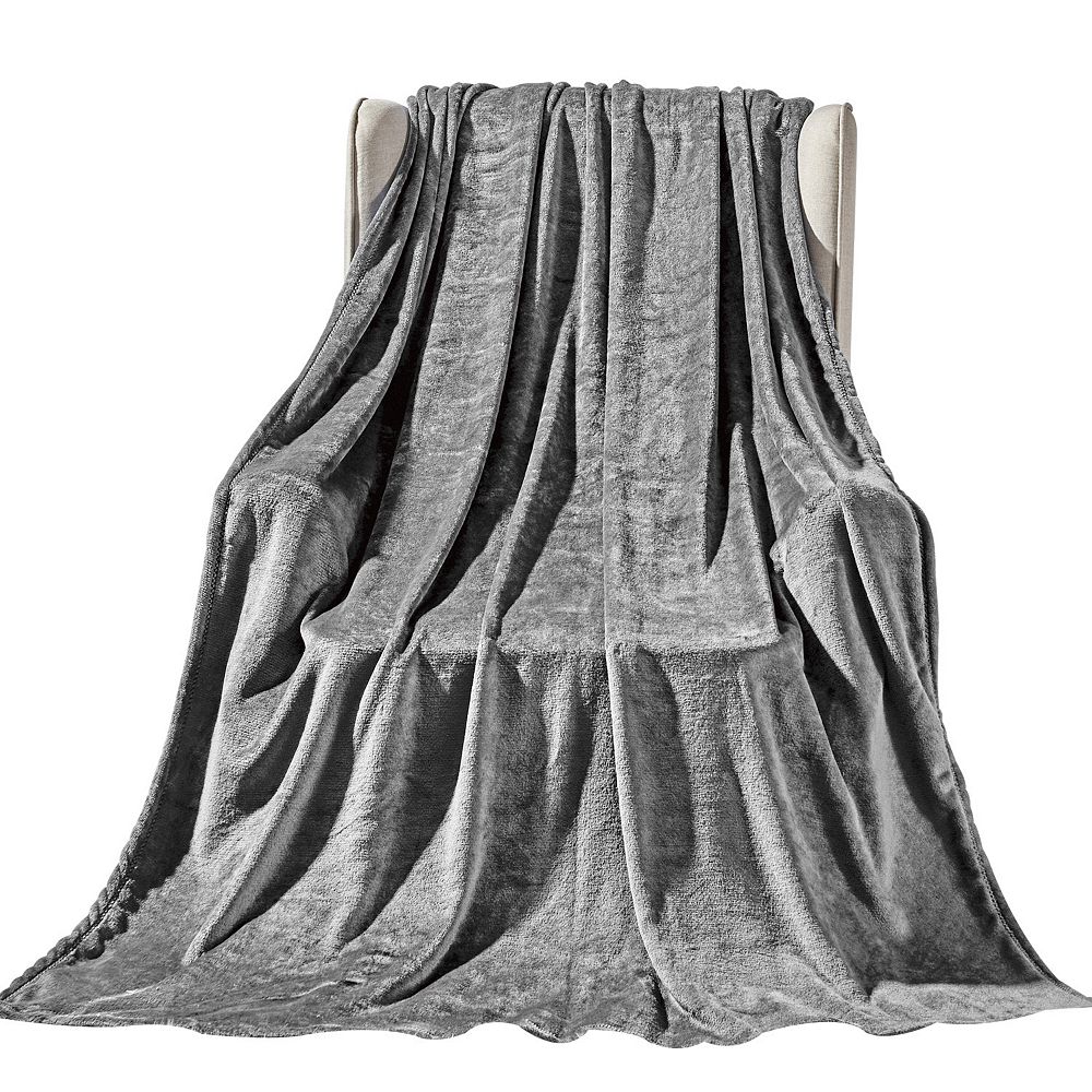 Elegant Comfort Solid Throw Blanket 50 X 60