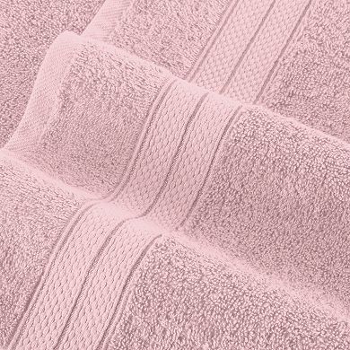 Elegant Comfort 6-Piece Turkish Cotton Three Line Popcorn Towel Set