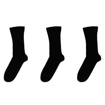 Wide Calf Crew Socks For Women Classic Colors And Luxurious 3 Pair