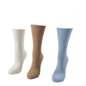 Wide Calf Crew Socks For Women Classic Colors And Luxurious 3 Pair