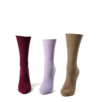 Wide Calf Crew Socks For Women Classic Colors And Luxurious 3 Pair