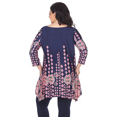 Plus Size Printed Tunic Top
