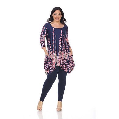 Plus Size Printed Tunic Top