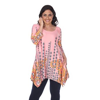 Plus Size Printed Tunic Top