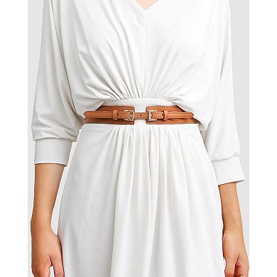 London Fog Leather Waist Belt