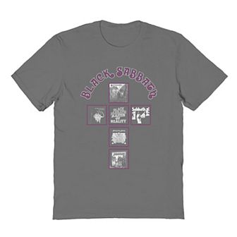 Men's Black Sabbath Album Cover Cross Graphic Tee