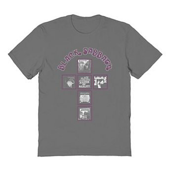 Men's Black Sabbath Album Cover Cross Graphic Tee
