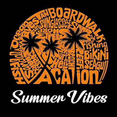 Summer Vibes - Girl's Word Art Long Sleeve T-shirt