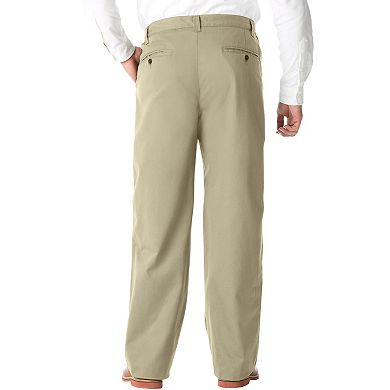 KingSize Men's Big & Tall Wrinkle-Free Double-Pleat Pant With Side-Elastic Waist