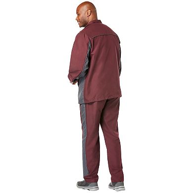 KingSize Men's Big & Tall Long Sleeve Colorblock Tracksuit