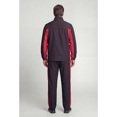 KingSize Men's Big & Tall Long Sleeve Colorblock Tracksuit