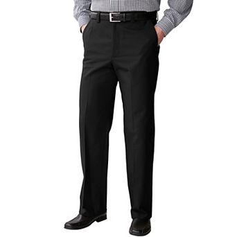 KingSize Men's Big & Tall Relaxed Fit Wrinkle-Free Full Elastic Plain Front Pants