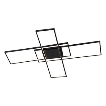 Palco Contemporary Minimalist Metal Adjustable Dimmable Geometric Integrated LED Flush Mount