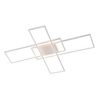 Palco Contemporary Minimalist Metal Adjustable Dimmable Geometric Integrated LED Flush Mount