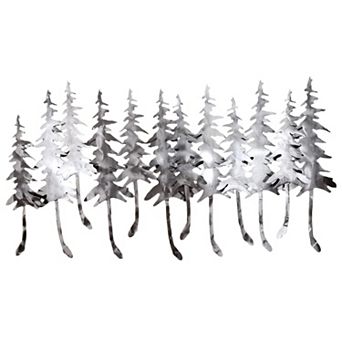 Winter Forest Wall Mountable Original Artwork Silver