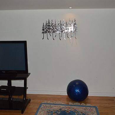 Winter Forest Wall Mountable Original Artwork Silver