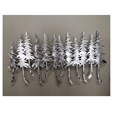 Winter Forest Wall Mountable Original Artwork Silver