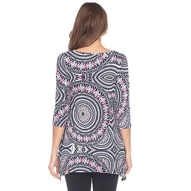 Women's Geometric Print Tunic Top