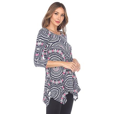Women's Geometric Print Tunic Top