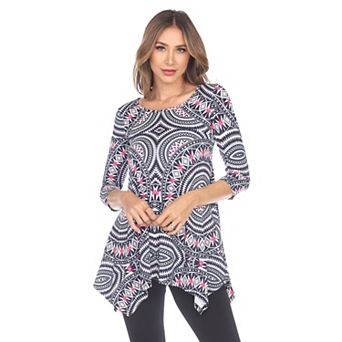 Women's Geometric Print Tunic Top