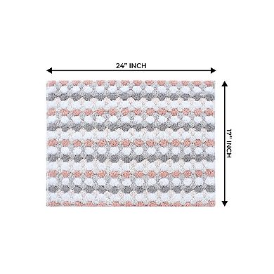 Home Weavers Orion Collection 100% Cotton Bathroom Rug, Non Slip & Fast Dry Bath Rug