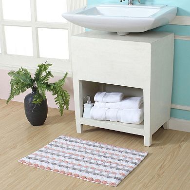 Home Weavers Orion Collection 100% Cotton Bathroom Rug, Non Slip & Fast Dry Bath Rug