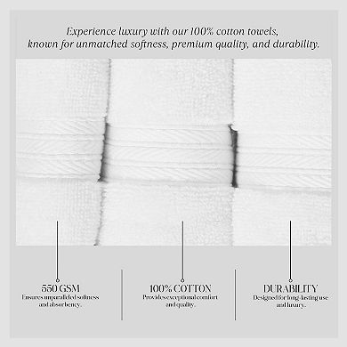 Home Weavers Elegance Essentials 100% Cotton Zero Twist Bath Towel Set (Set of 2) - 27"x54"