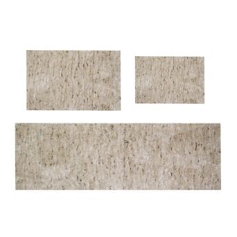 Home Weavers Cloud Comfort 100% Microfiber Bath Rug, Non Slip & Thick Plush Rugs for Shower- 3 pc Set