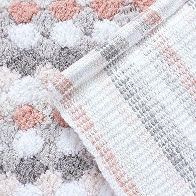 Home Weavers Orion Collection 100% Cotton Non-Slip & Machine Washable Bath Rug - 3Pc Set with Runner